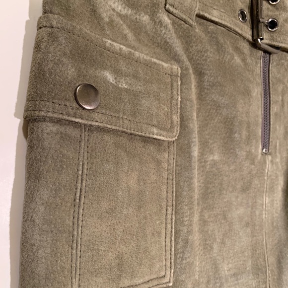 JUNIOR’S GENUINE SUEDE LEATHER MINI SKIRT. - Picture 9 of 15
